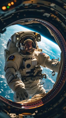 宇航员太空行走地球背景 宇航员太空行走地球背景