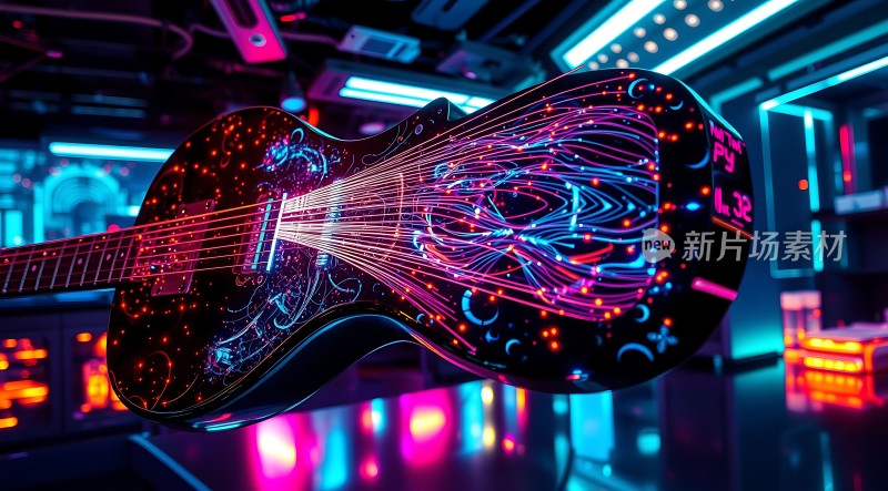 霓虹吉他炫彩弹奏