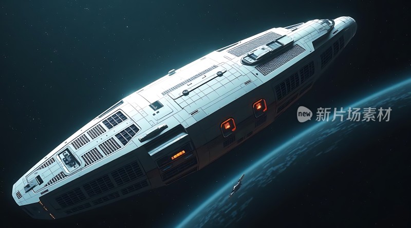 星际飞船遨游宇宙