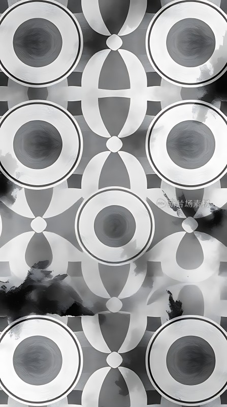 黑白交织的几何世界