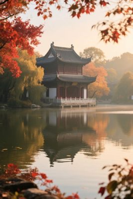 古亭秋水风景图 古亭秋水风景图