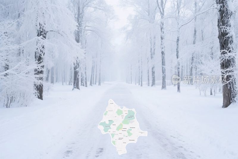 雪景森林冬日雪景