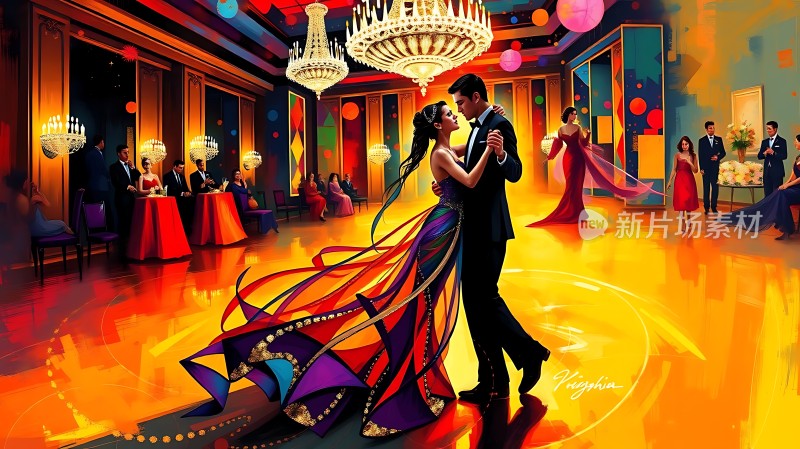 舞会上的浪漫瞬间