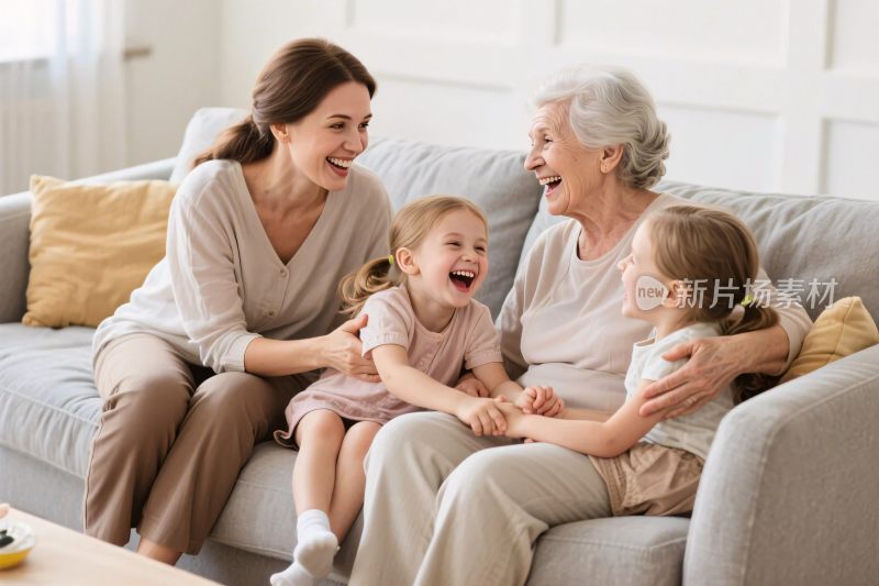 温馨家庭互动场景