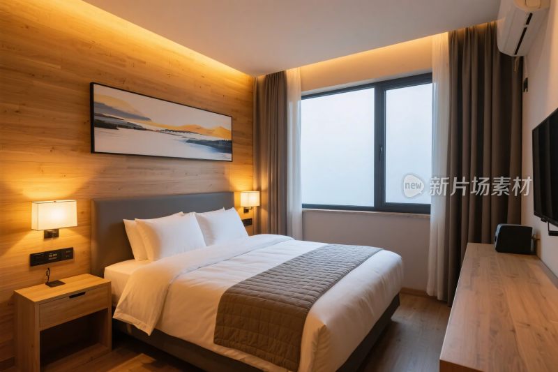 现代简约酒店客房