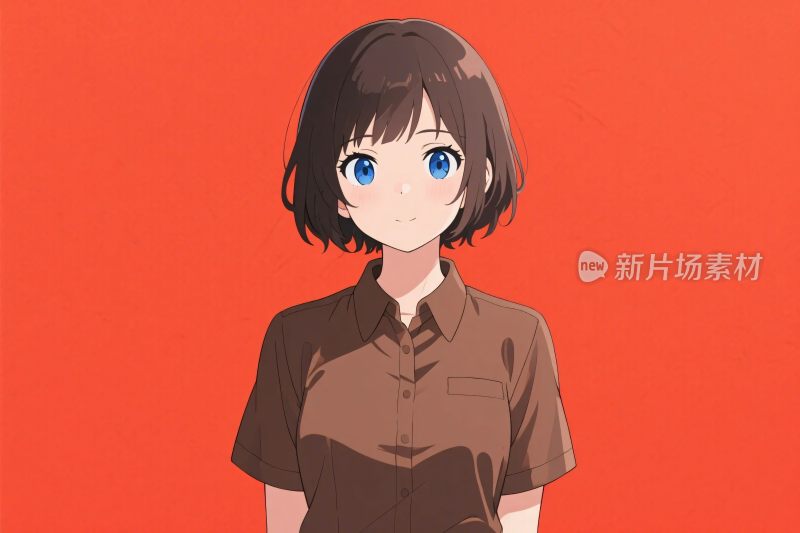 动漫风格女性角色插画