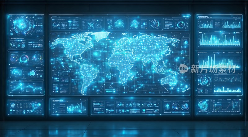 未来科技世界数据监控中心