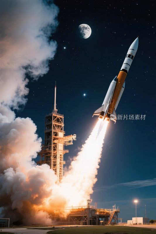 火箭发射升空场景