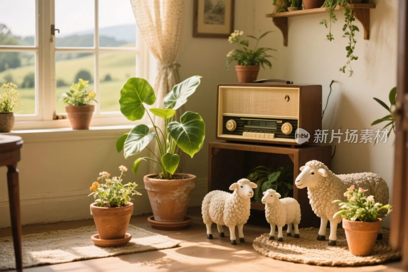 温馨田园室内布置场景