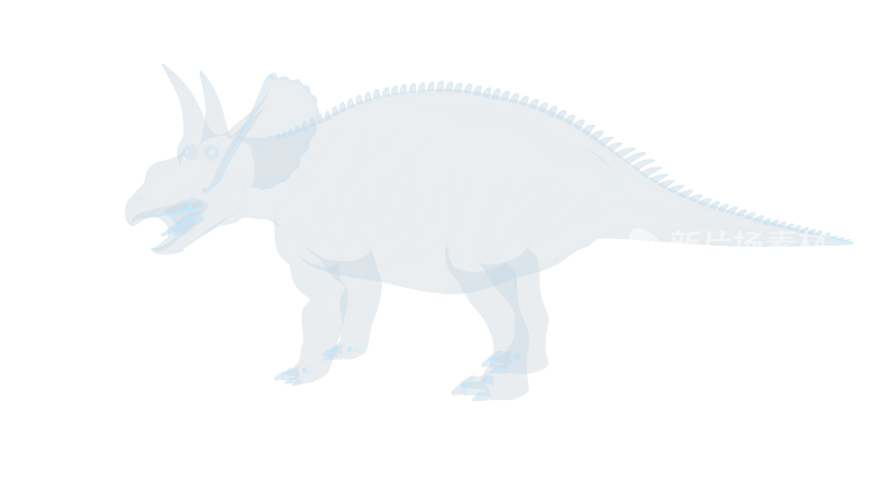 恐龙 Diceratops 双角龙