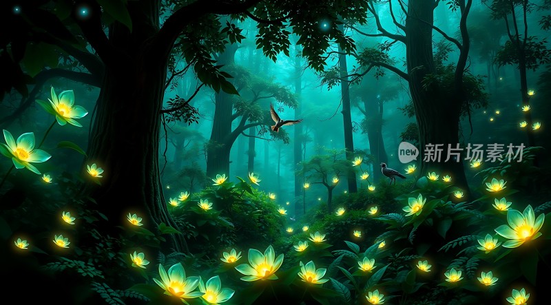 夜幕下的精灵之舞