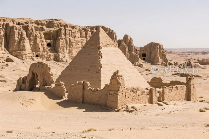 沙漠古遗址遗迹