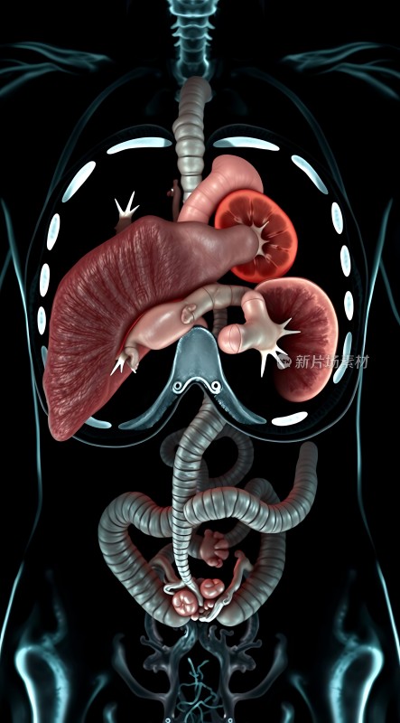 人体内部器官解剖图