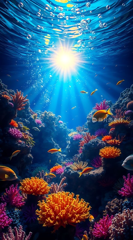 阳光下的海底世界