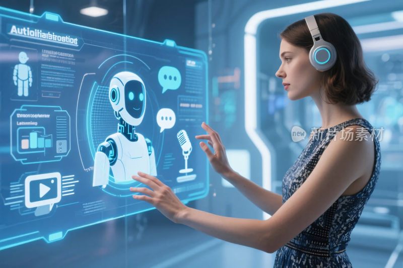 未来科技虚拟交互场景