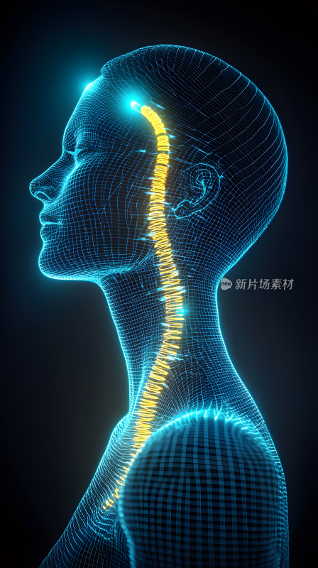 未来派全息人体模型