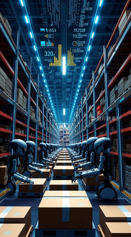 智能仓储机器人高效作业