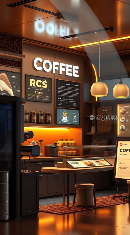 咖啡店温馨氛围现代设计风格吸引顾客驻足