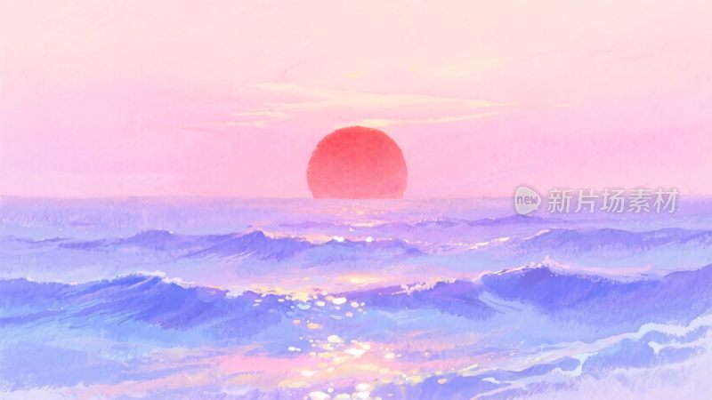 海上日出唯美景象