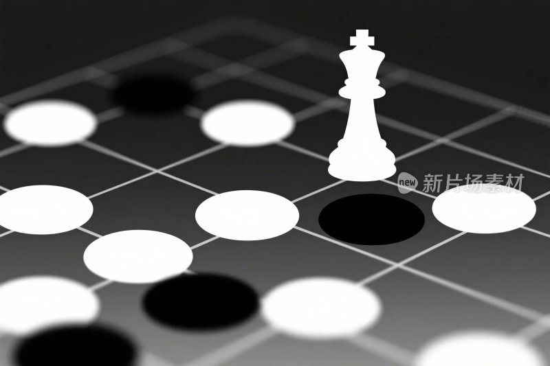 国际象棋棋盘插画