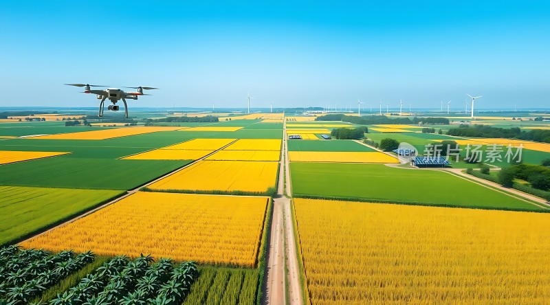 科技助力农业发展无人机巡田助丰收