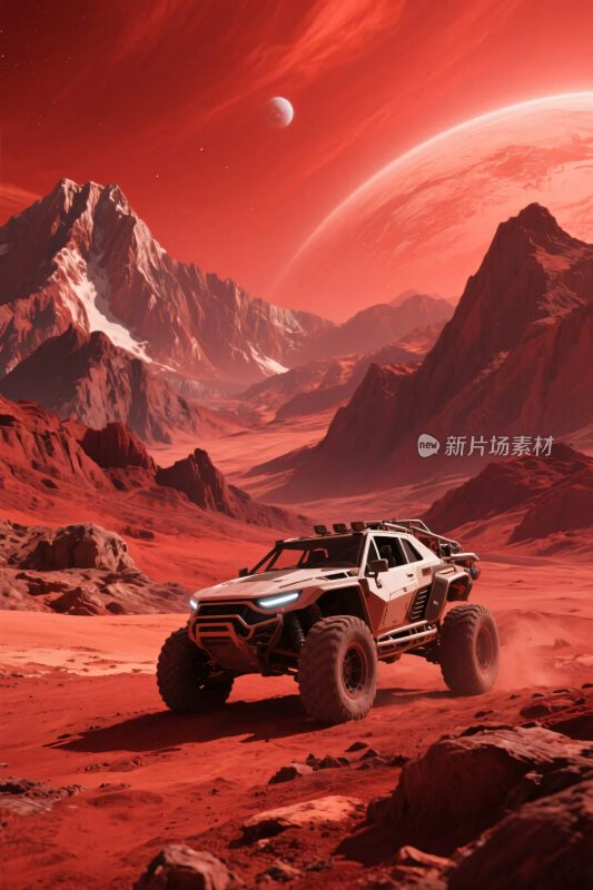 火星上的越野探险车