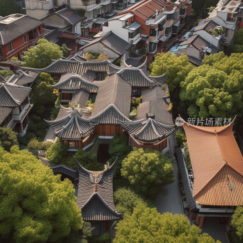 上海老洋房屋顶