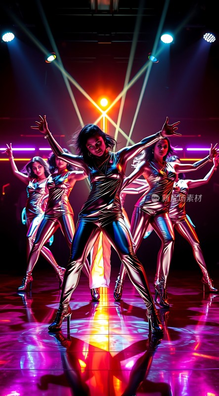 舞台上的炫目舞蹈表演