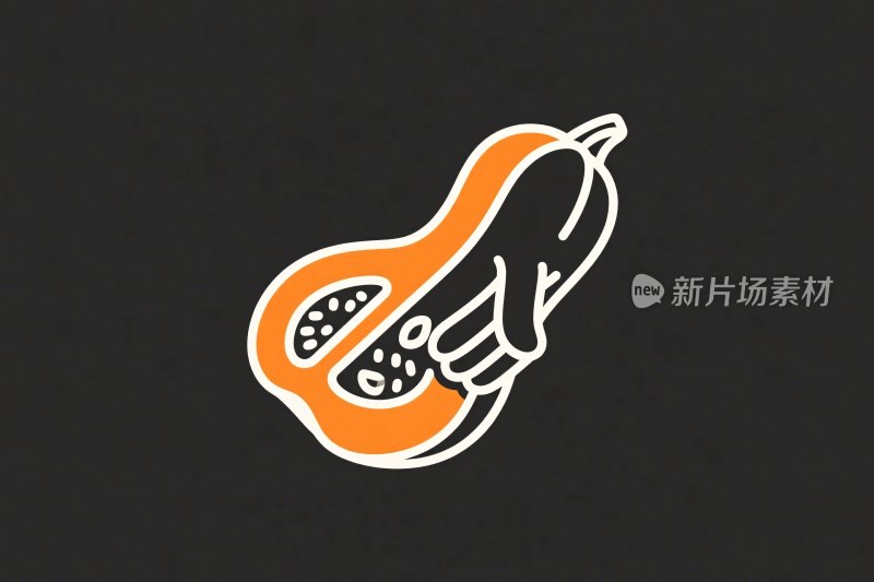南瓜插画图标