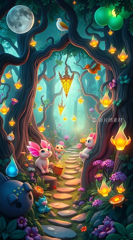 **奇幻森林夜游**