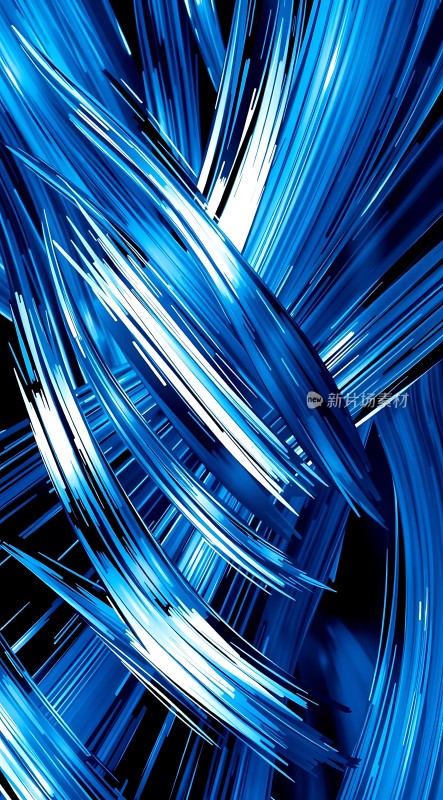 蓝色光束交织