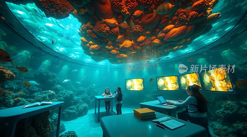 水下教室探索海洋奥秘