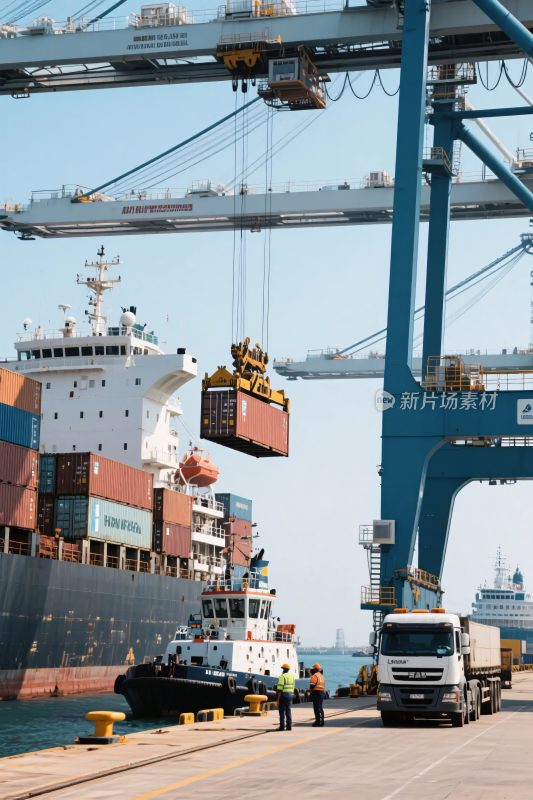 港口货物装卸场景