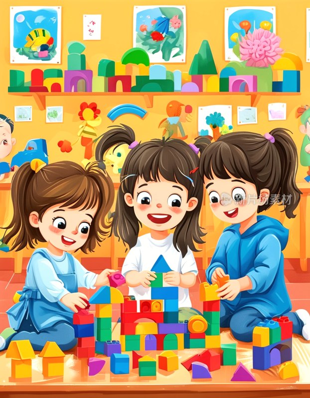 幼儿园积木游戏