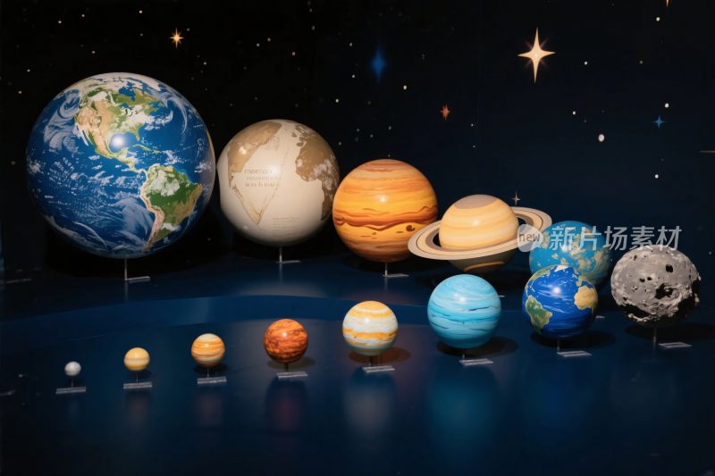 太阳系行星模型图