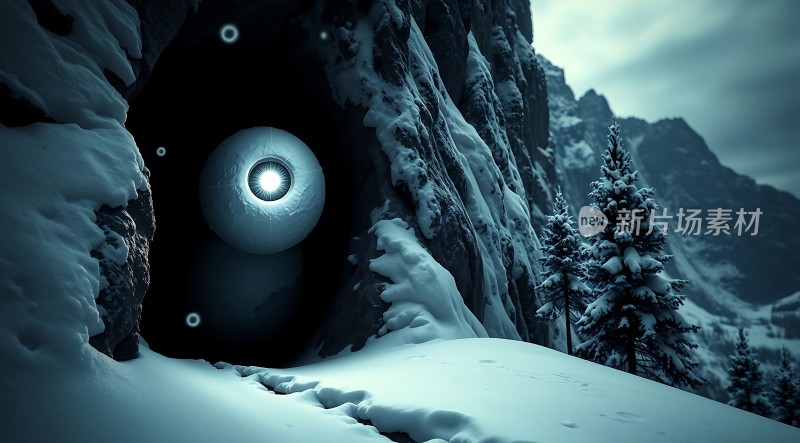 雪地神秘眼睛