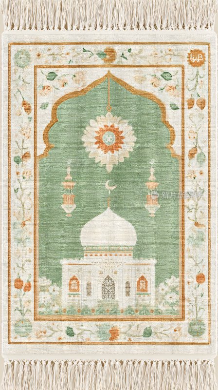 伊斯兰风格建筑图案挂毯