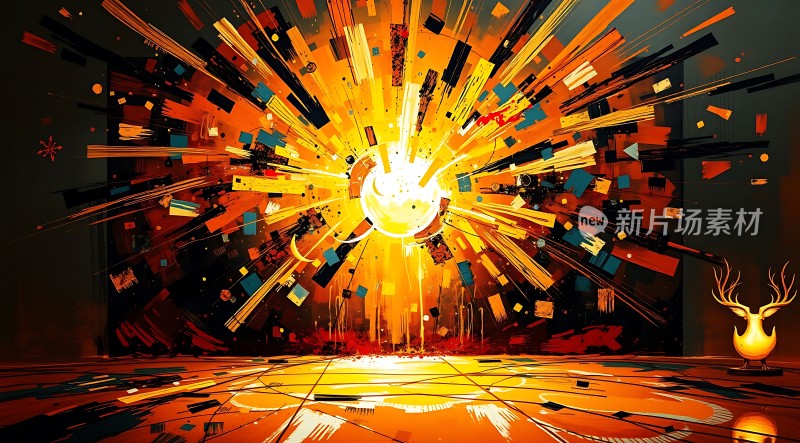 新片场素材爆炸效果的艺术呈现