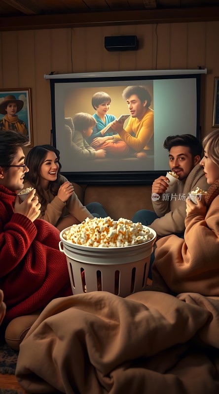 家庭电影之夜温馨共享时刻