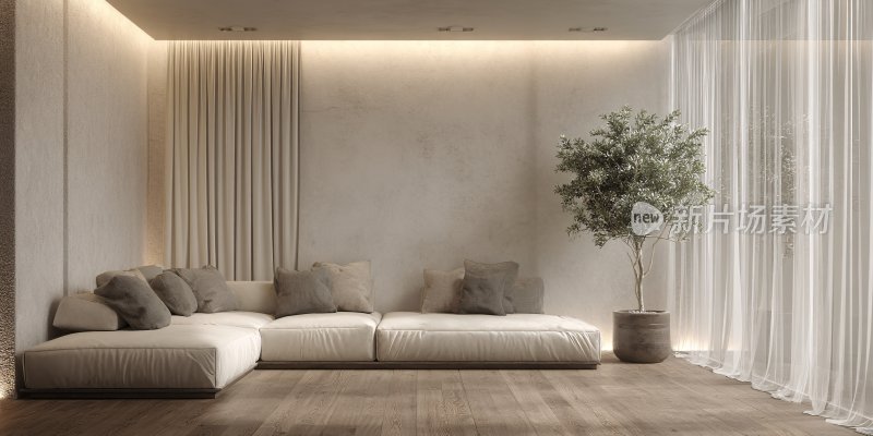 简约现代风客厅室内场景