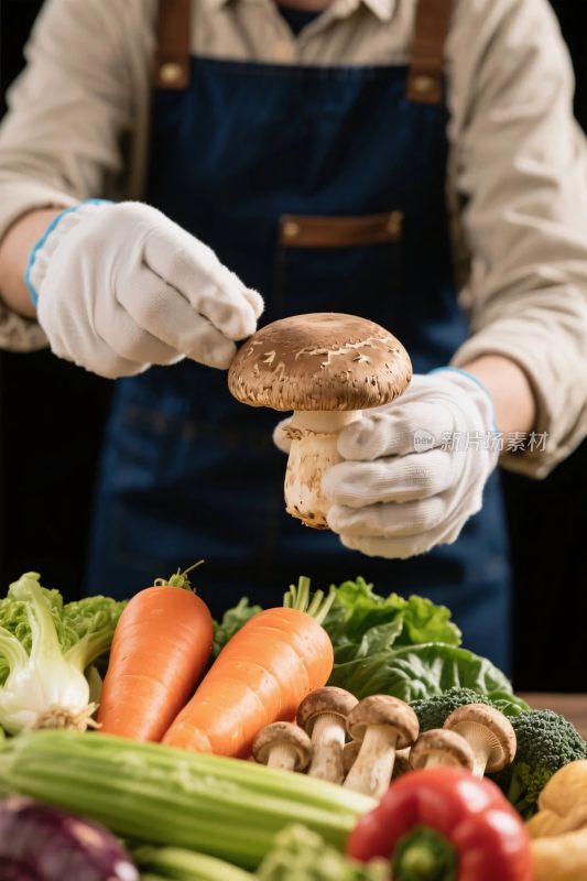 食材处理蘑菇场景