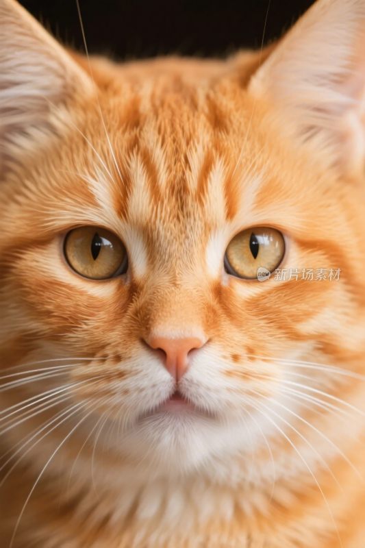 橘猫特写摄影图