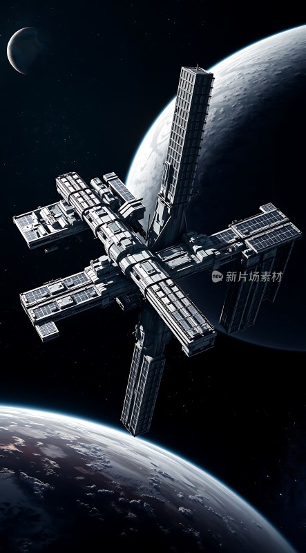 星际飞船遨游宇宙