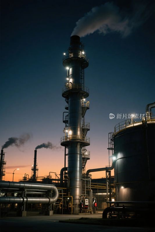 工业设施夜景