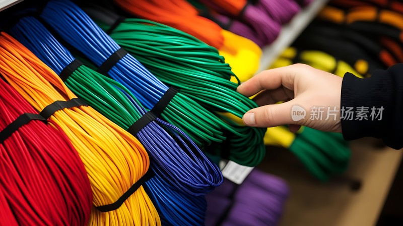 色彩缤纷的弹力绳