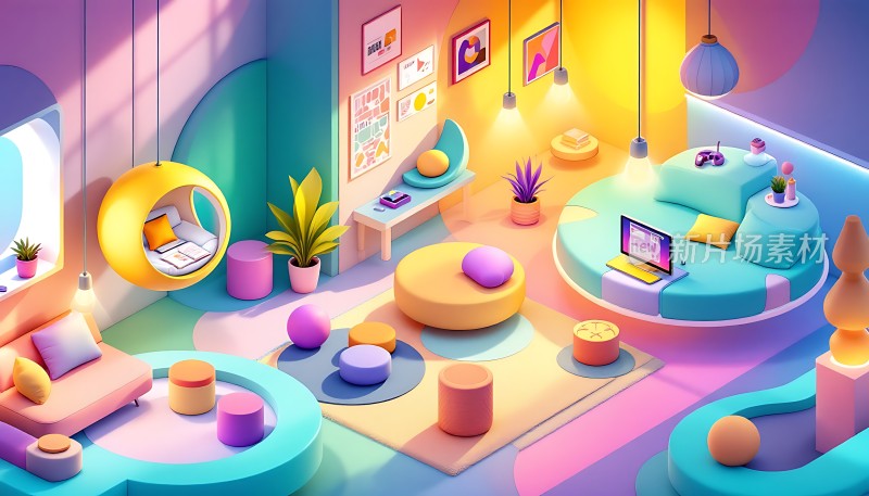 色彩斑斓的现代家居设计