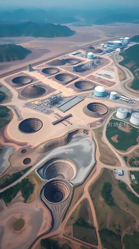大型工业设施鸟瞰图