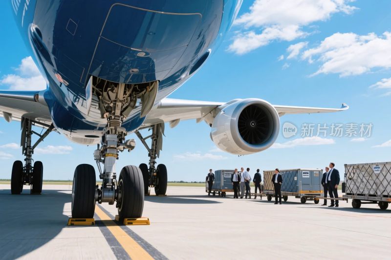 机场停机坪的飞机