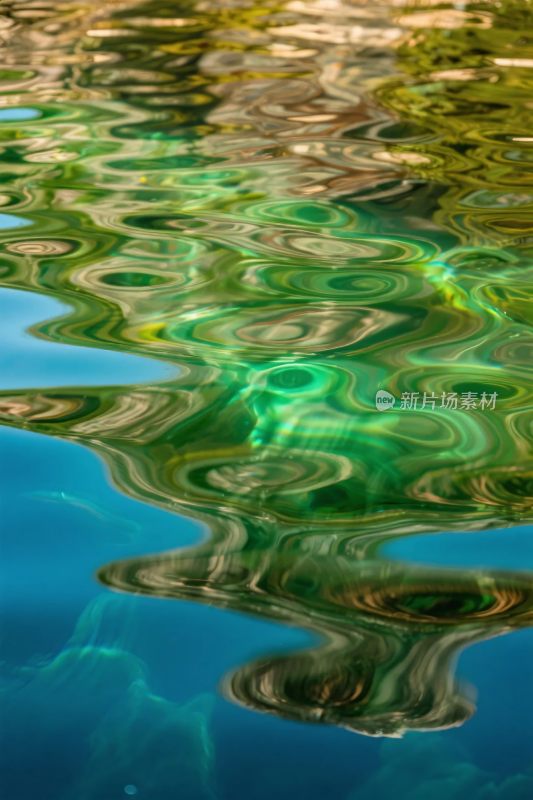 水面波纹光影艺术图
