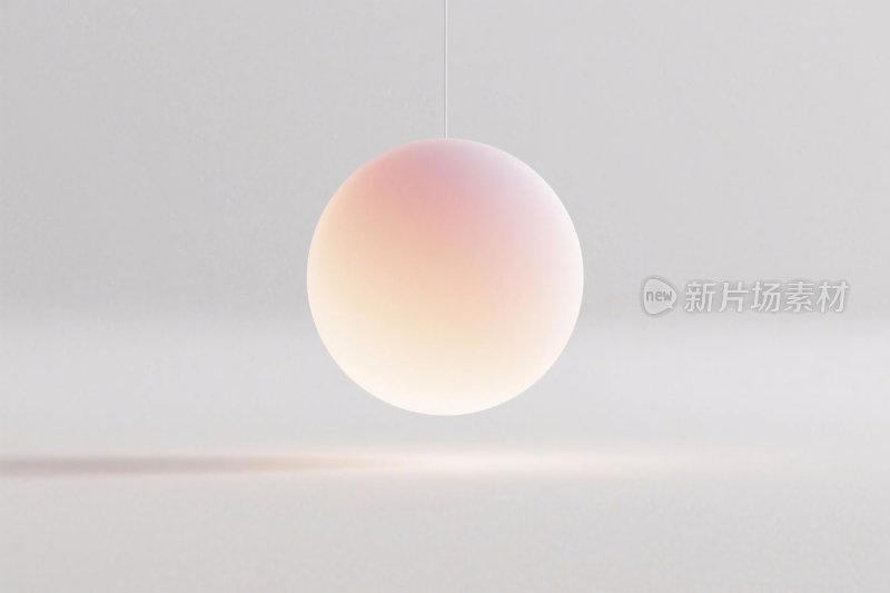 渐变光影球体插画